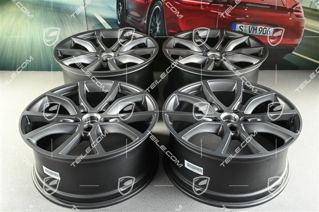 21" Felgensatz Exclusive Design, 9,5J x 21 ET46 + 11J x 21 ET58, vesuvgrau
