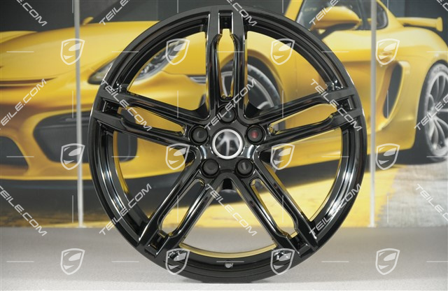 19" Felgensatz Macan Turbo/Sport Design, 8,5J x 19 ET21 + 9J x 19 ET21, schwarz hochglanz