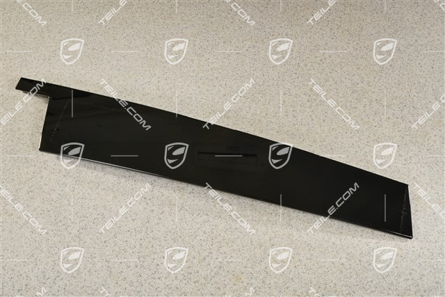 Vordertür, Fensterrahmenverkleidung / B-Säule Außen Blende, Schwarz, L