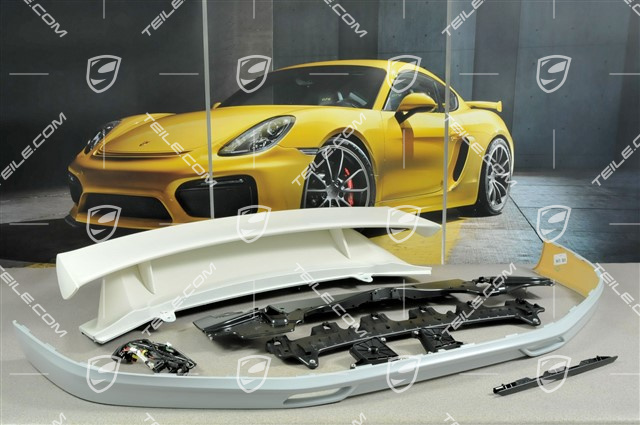 Aero Kit Cup Stoßstange vorne + Aero Kit CUP Frontspoiler + Heckspoiler mit Flügel, mit Scheinwerferreinigungsanlage Löcher,  ohne ParkAssistant (PDC)