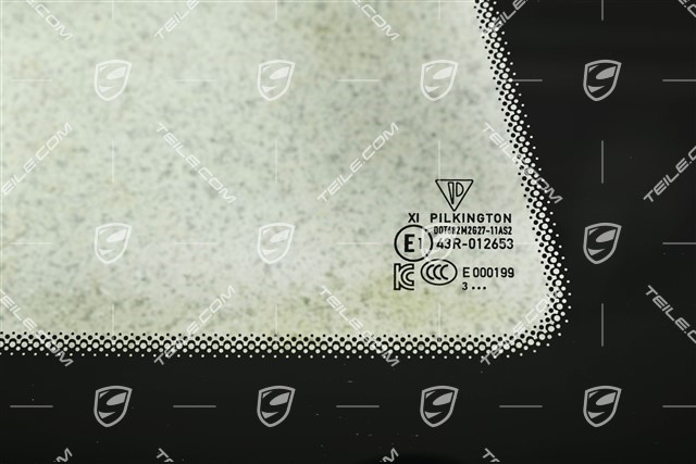 Fondscheibe, Leichtbau Verglassung, GT3, Zierleiste Schwarzmatt, R
