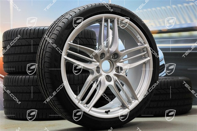 20" Komplet kół letnich SportDesign, 8,5J x 20 ET51 + 11J x 20 ET70, opony 245/35 ZR20 + 295/30 ZR20, z czujnikami ciśnienia