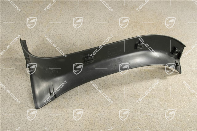 Abschlussleiste, Seitenwandverkleidung, hinten, Satinschwarz, R