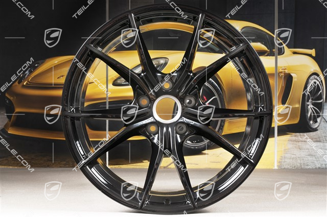 20" Felge Carrera S IV, 10J x 20 ET45, schwarz hochglanz
