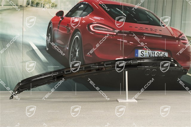 Sport Design / GTS, Blenda tylna, czarna z czarnym napisem PORSCHE