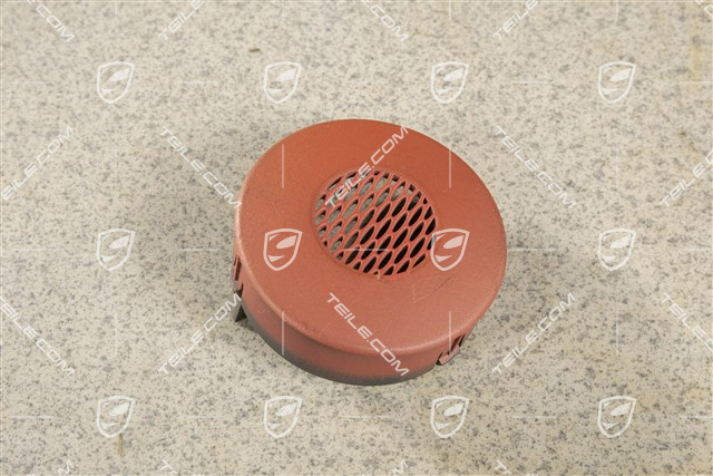 Rosette, Temperature sensor, Leather, Boxster red