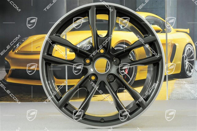19" Felge Boxster S III, 9,5J x 19 ET45, Achatgraumetallic