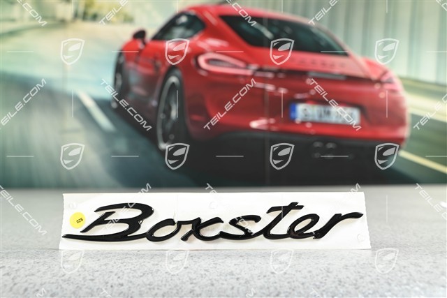 Emblemat / Napis Boxster, Czarny połysk