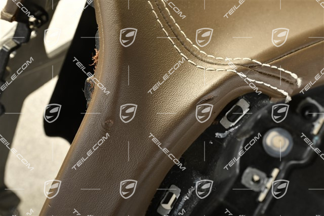 Dashboard trim, leatherette, leather, Umber