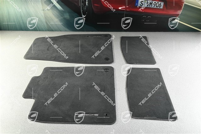 Fußmatten Satz, 4 Teile, schwarz