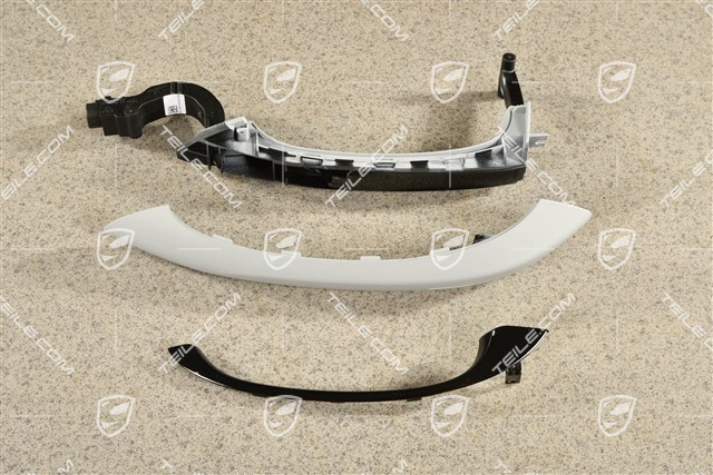 Türgriff, Keyless, Aluminium Paket Schwarz, L