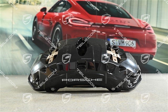 Fixed / brake caliper, front axle, gloss black, L