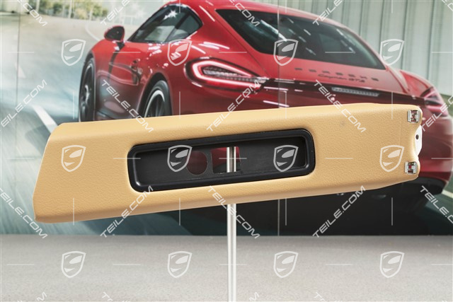 Tapicerka słupka B, Skóropodobna, Sand beige, Coupe, L