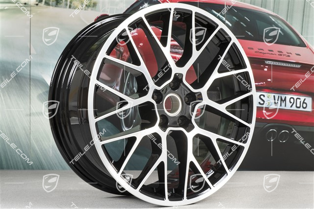 20" Felgensatz RS-Spyder Design, 9J x 20 H2 ET26 + 10J x 20 H2 ET19, schwarz hochglanz