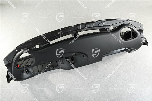 Dashboard, glove compartment, leather-look, Black, (damaged fixings)