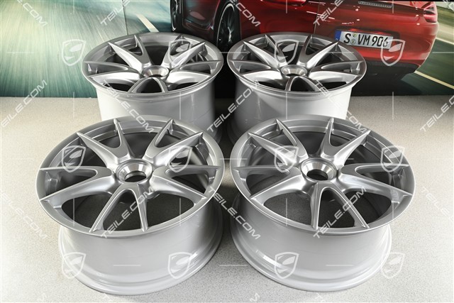 19" GT3RS II 4.0 / GT2RS Felgensatz, GT-Silber, 9J x 19 ET47 + 12J x 19 ET48
