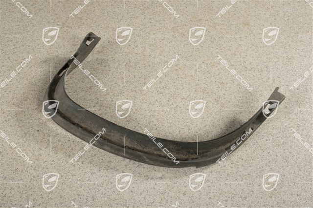 Rear bumper, exhaust system sports tail pipe cover trim, Black, R