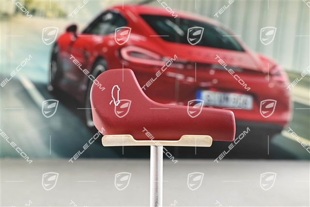 Pull handle / Lever bonnet opening / Actuating lever, Bordeaux Red