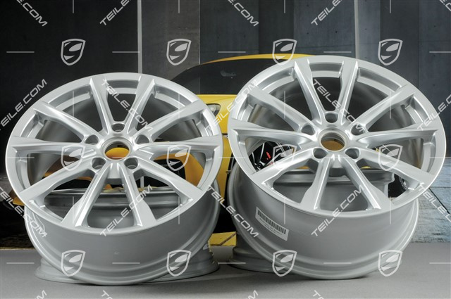 19" komplet felg Boxster S, 8J x 19 ET57 + 10J x 19 ET45
