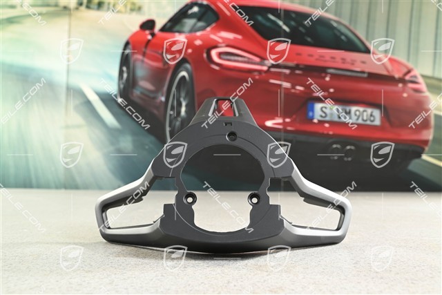 Cover trim rear for heated Steering wheel with paddles, Black