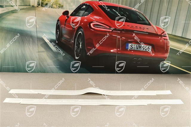 Satz Dekorstreifen mit "911 Carrera T" Schriftzug, Seitlich