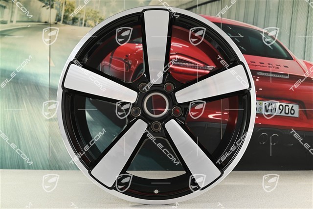 21-inch Carrera Classic wheel rim, 11.5J x 21 ET79, black high gloss