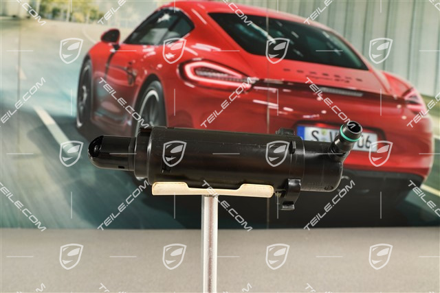 Headlight washer nozzle jet incl. Nozzle cap in Black, L=R