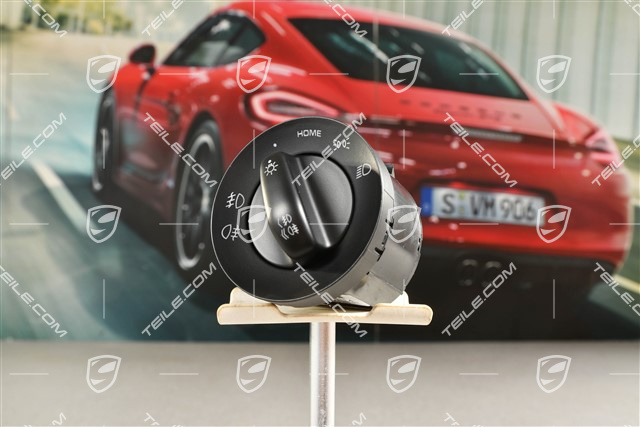 Headlight / light control switch, black matte