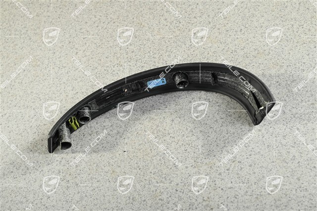 Blende / Abdeckung für Zuziehgriff, Leder, Schwarz, L