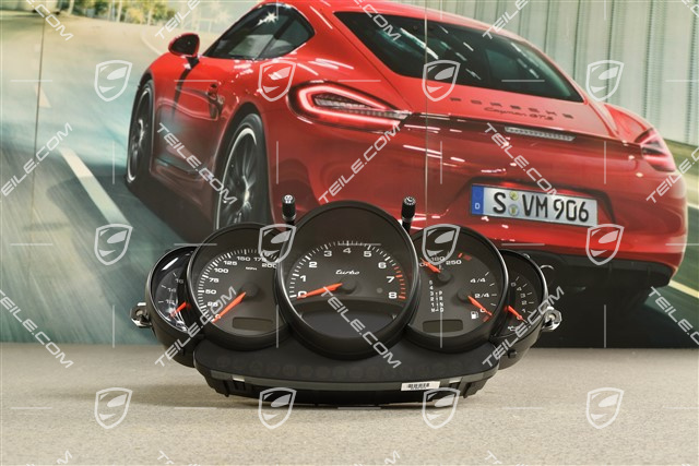 Licznik / prędkościomierz, Turbo Tiptronic, czarne cyferblaty, USA