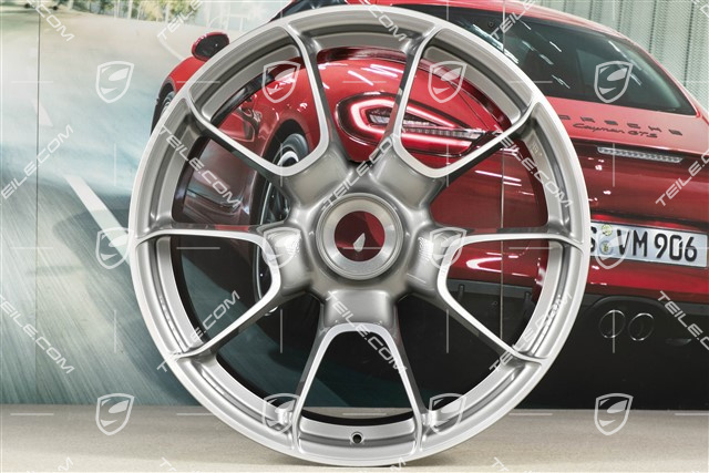 20"+21" Turbo S Exclusive Design Felgensatz, 9,5J x 20 ET44 + 12J x 21 ET70, Platinsilber