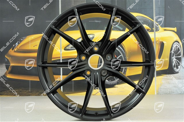 20" Felge Carrera S IV, 10J x 20 ET45, schwarz seidenmatt