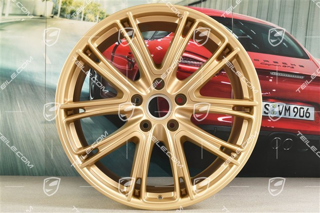 21" Felge Panamera Exclusiv, 11,5J x 21 ET69, Aurum Seidenmatt