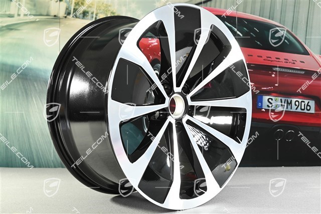 22-inch Macan Sport wheel rim, 9J x 22 ET29, black high gloss