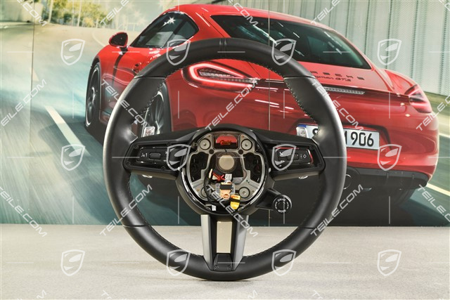Multifunction steering wheel, PDK, Leather, Black