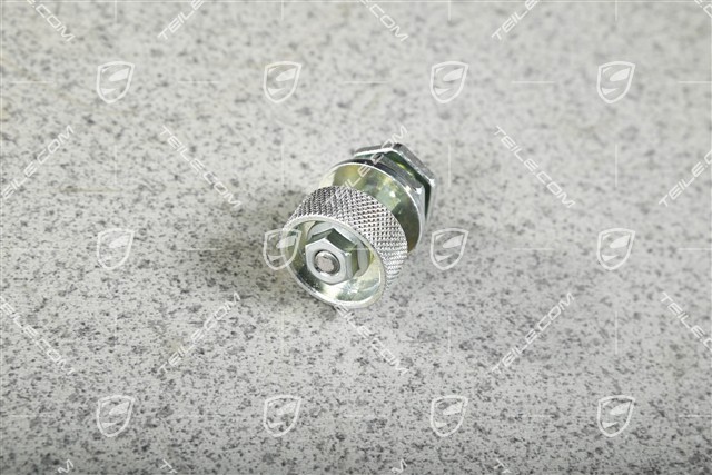 Tensioning element for headlight mounting