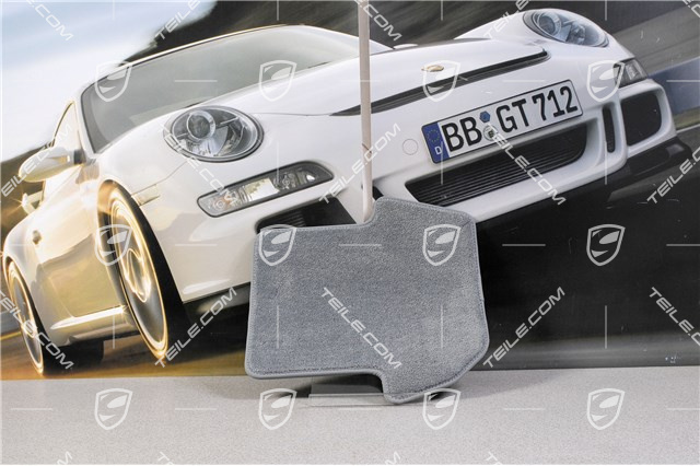 Fußmatten-Set, 4-teilig (997), für 911 Cabriolet/Targa Modelle mit BOSE Sound-System, steingrau