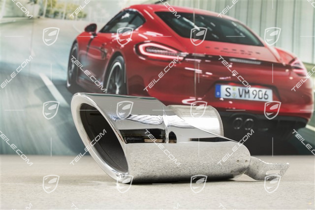 Końcówka sportowego układu wydechowego, wewnętrzna, polerowana, R
