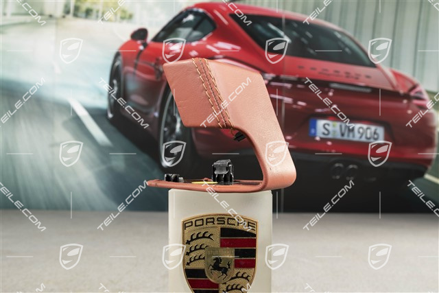 Lederblende, Türgriff, innen, Terrakotta, L