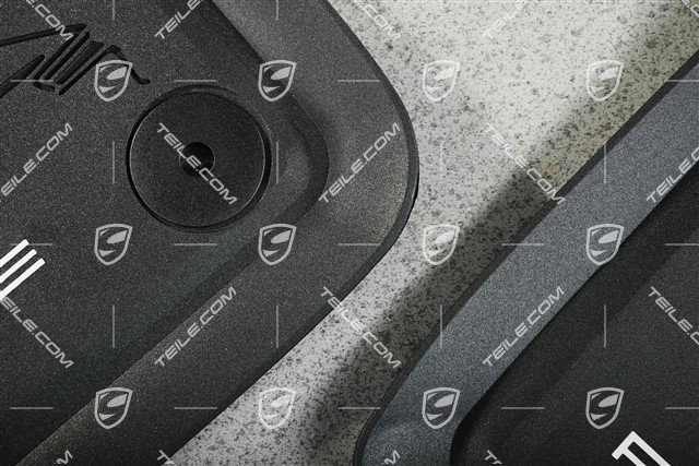 Dywaniki gumowe, komplet 4-częściowy, czarny