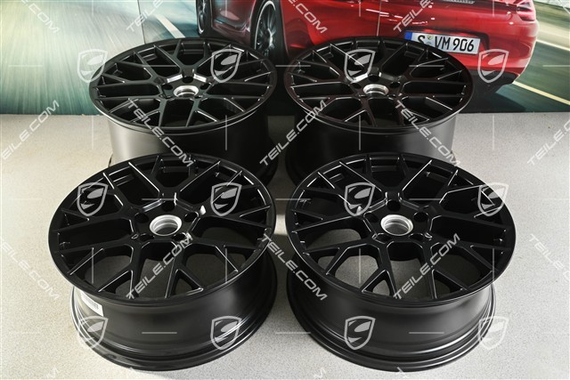20+21" Komplet felg RS Spyder, 8,5J x 20 ET50 + 11,5J x 21 ET67, czarne satynowo-matowe