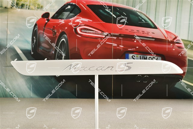 Einstiegleiste, Aluminium, Schriftzug "Macan S" Vorn, R