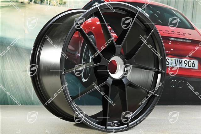 20+21" Carrera GTS, Felgen 8,5J x 20 ET50 + 11J x 21 ET82, schwarz seidenmatt
