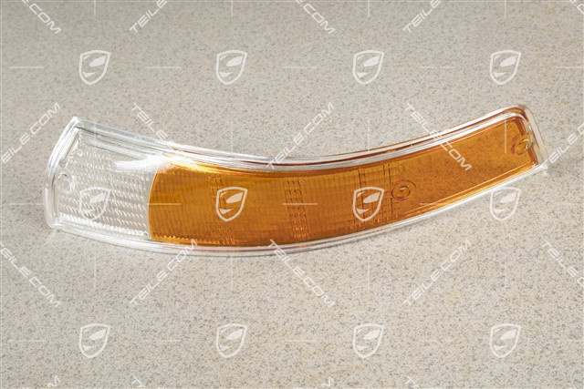Lichtscheibe für Blinkleuchte, Rand Aluminium, L