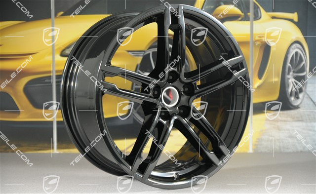 19" Felgensatz Macan Turbo/Sport Design, 8,5J x 19 ET21 + 9J x 19 ET21, schwarz hochglanz