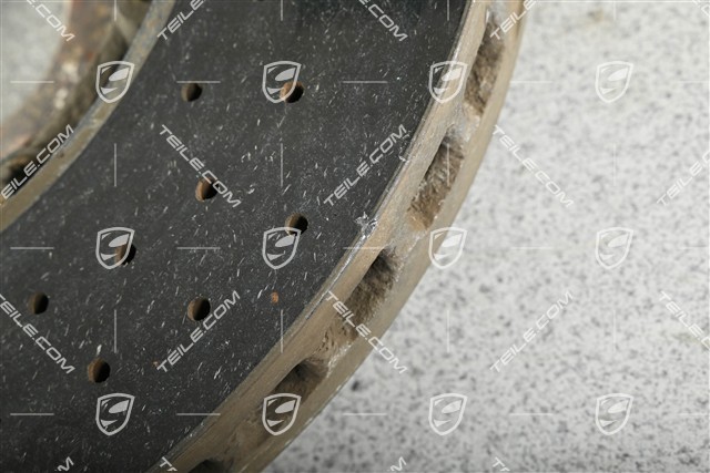 Tarcza hamulcowa, PCCB, 19", żółty zacisk, uszkodzona L