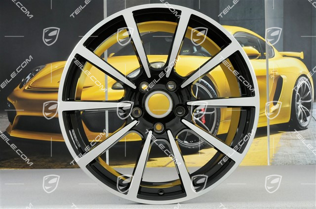 20" Felgensatz Carrera Classic, 8J x 20 ET57 + 10J x 20 ET45, in Schwarz Hochglanz