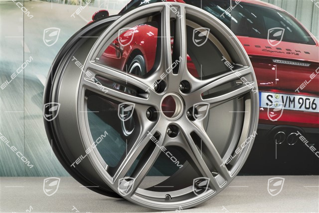 20" Felga Panamera Turbo, 9,5J x 20 ET71, Platinum satynowy mat