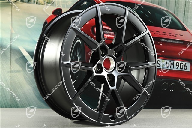 20" Carrera S Felge, 8,5J x 20 ET50, schwarz seidenmatt