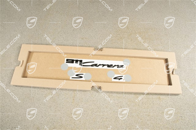 Schriftzug "911 Carrera 4S", Schwarz